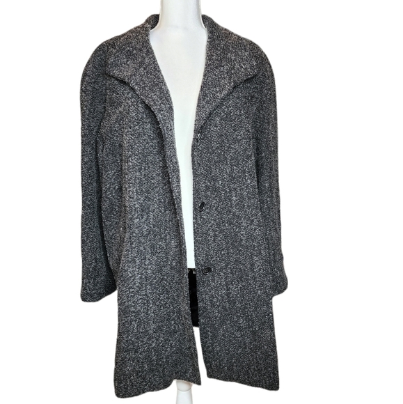 Sandro grey wool plus size coat. - Picture 8 of 16
